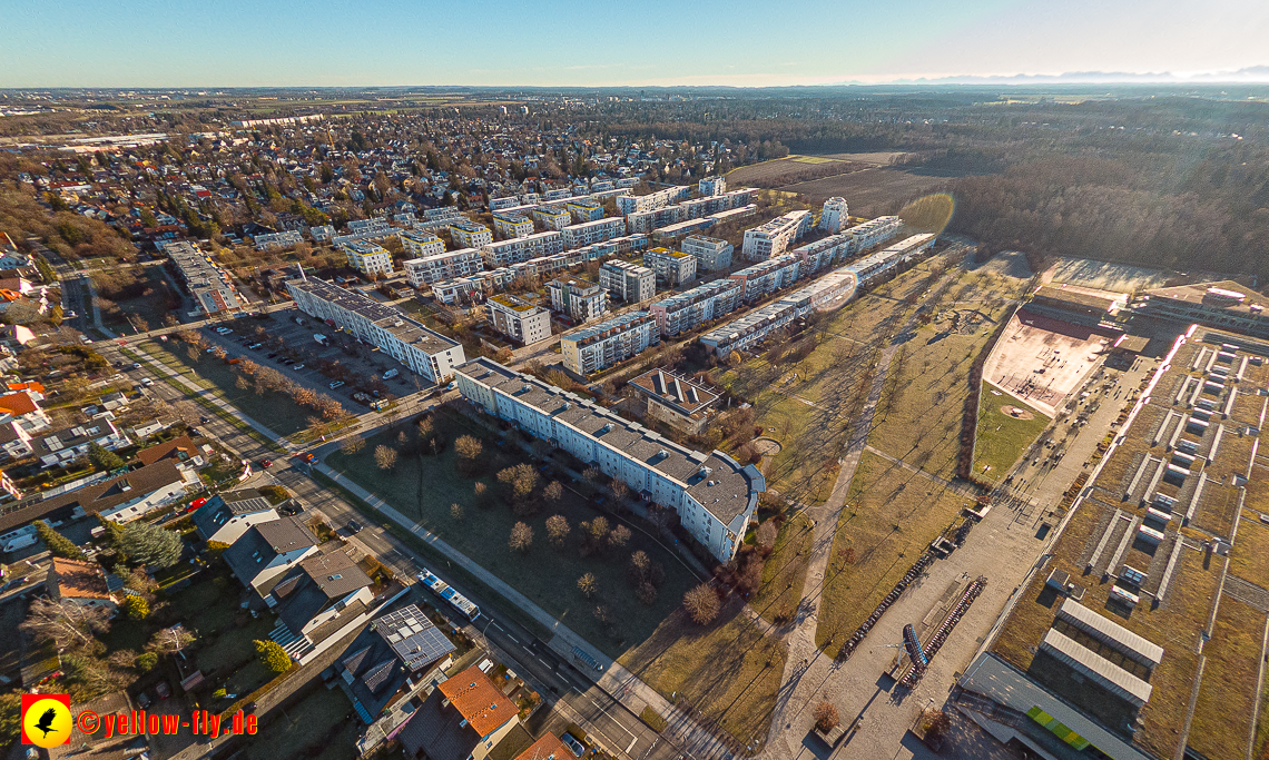 16.01.2023 - Luftbilder vom Marx-Zentrum und Gartenstadt Trudering